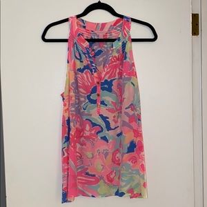 Lilly Pulitzer Bailey Sleeveless Silk Top